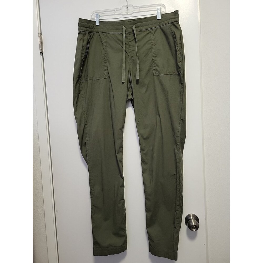 TORRID Pull-On Elastic Waist Drawstring Utility Pants Olive Green Size 1X Tall